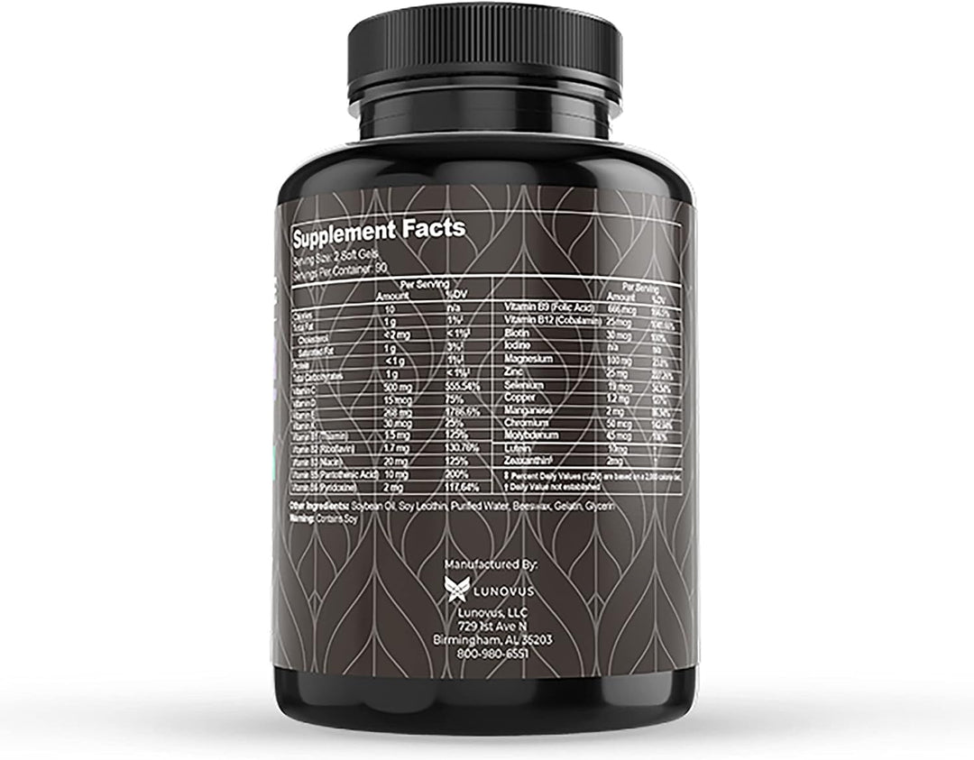 Visual Advantage Lunovus Macular Support Plus Multivitamínico basad...