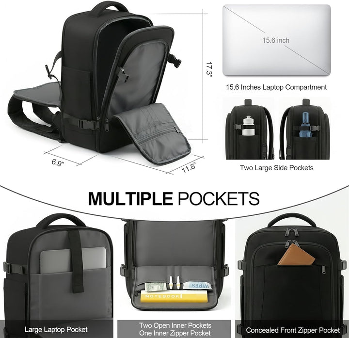 TILYMOL Travel Backpack for Women &amp; Men - 15.6 inch Laptop Bag...