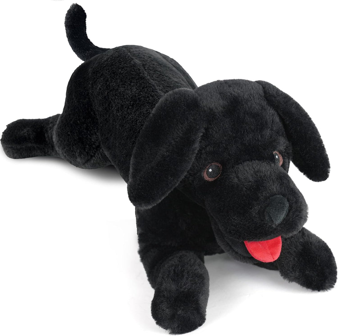 LotFancy Animal de Peluche de Perro, Perro de Peluche Labrador Negr...