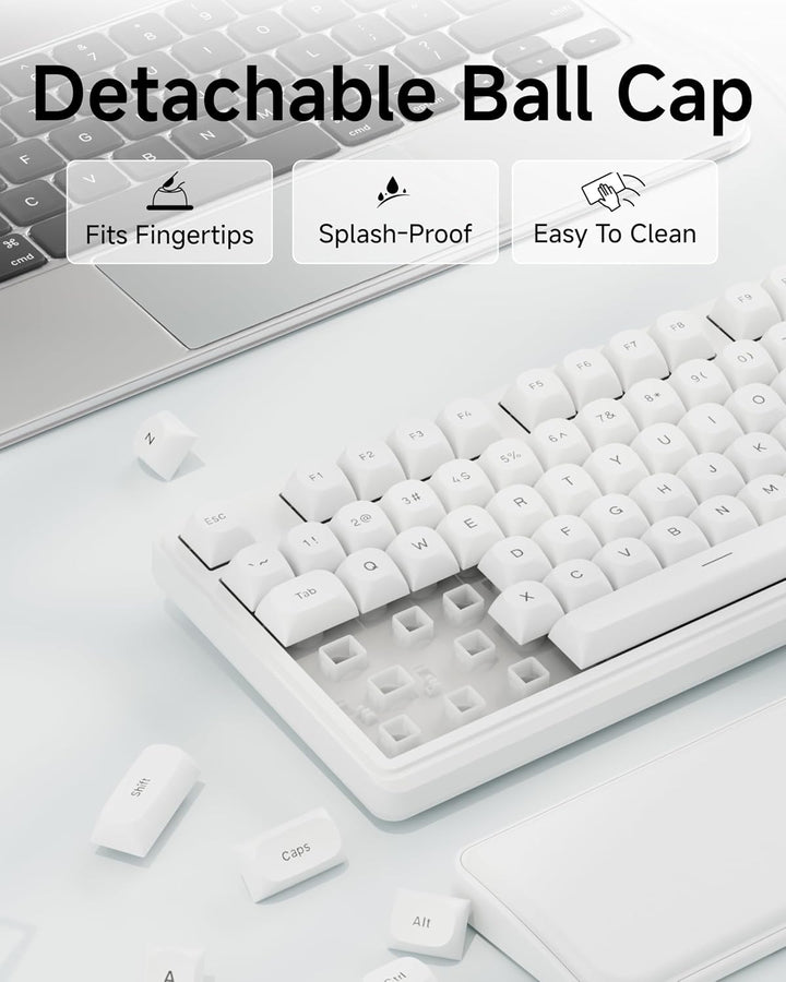EWEADN Combo de teclado y mouse con cable con reposamuñecas desmont...