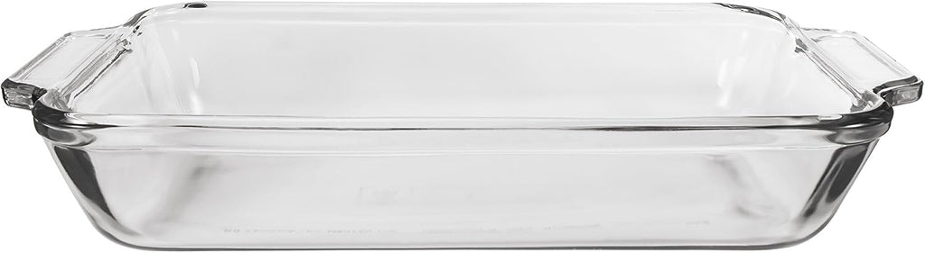 Anchor Hocking Platos de vidrio para horno, juego de 2 piezas (Platos de cacerola de vidrio de 2 qt y 3 qt)