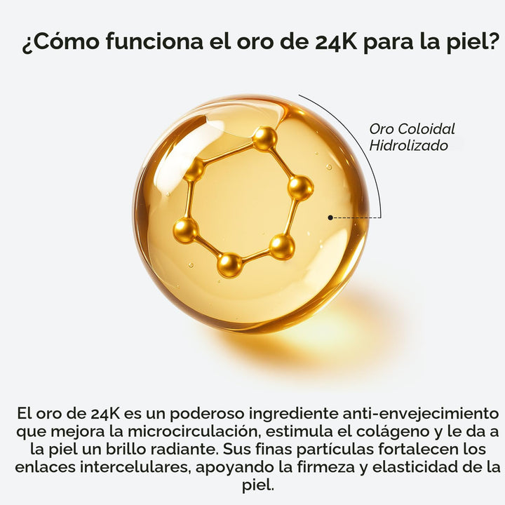 MAREE Máscara de elevación de línea V con oro de 24 quilates, masca...