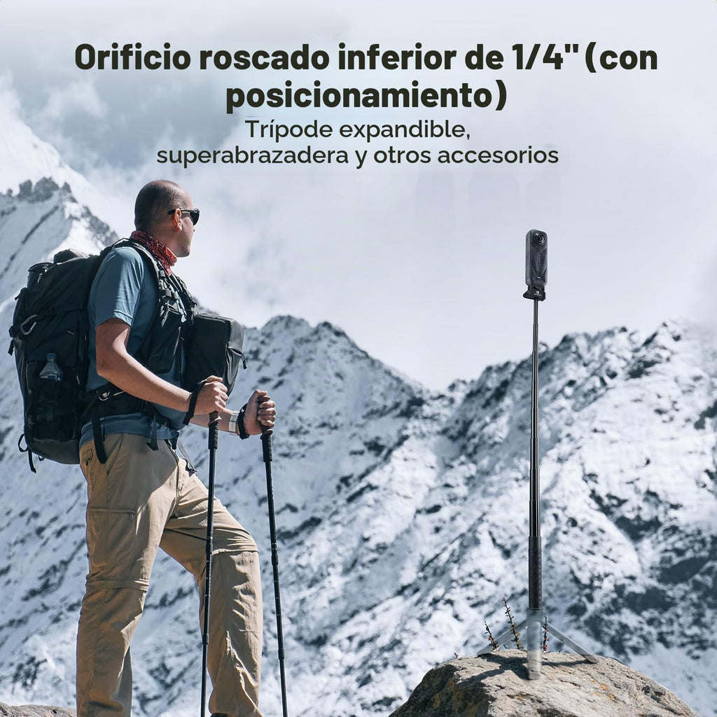 K&F CONCEPT Palo selfie plegable de 36.4 pulgadas compatible con Insta360