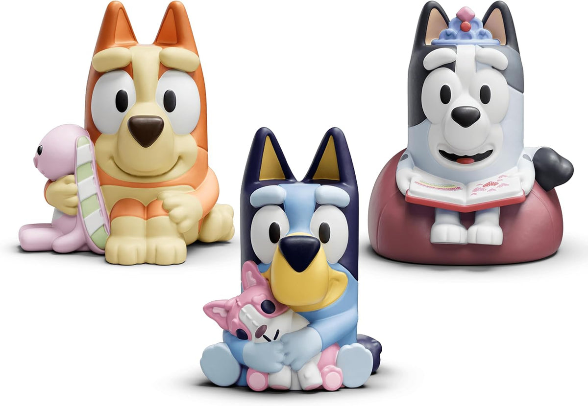 Tonies Bluey Audio - Juego de 3 figuras de juguete - Azul, bingo, muffin
