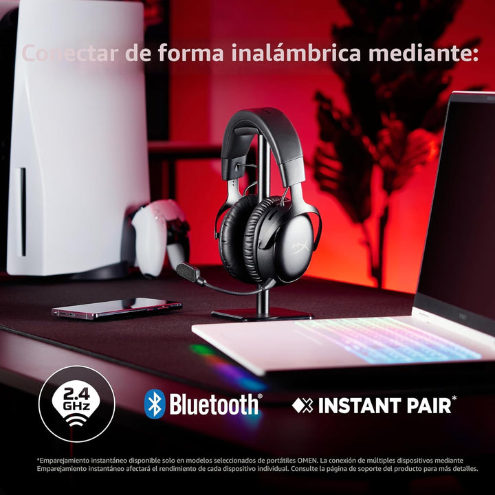 HyperX Cloud III S \u2013 Auriculares inalámbricos para juegos, 2.4...