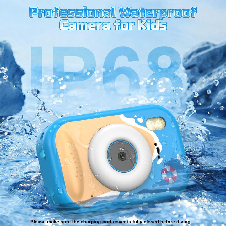 Cámara para niños impermeable, cámara submarina IP68 para niños de...