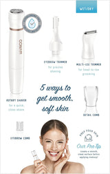 Conair Depilación facial todo en 1 para mujeres, recortadora eléctr...