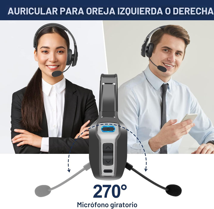 Sarevile Auriculares Bluetooth Trucker, V5.2 inalámbricos con micró...
