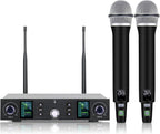 Kelghua Dual UHF Sistema de micrófono inalámbrico portátil de metal