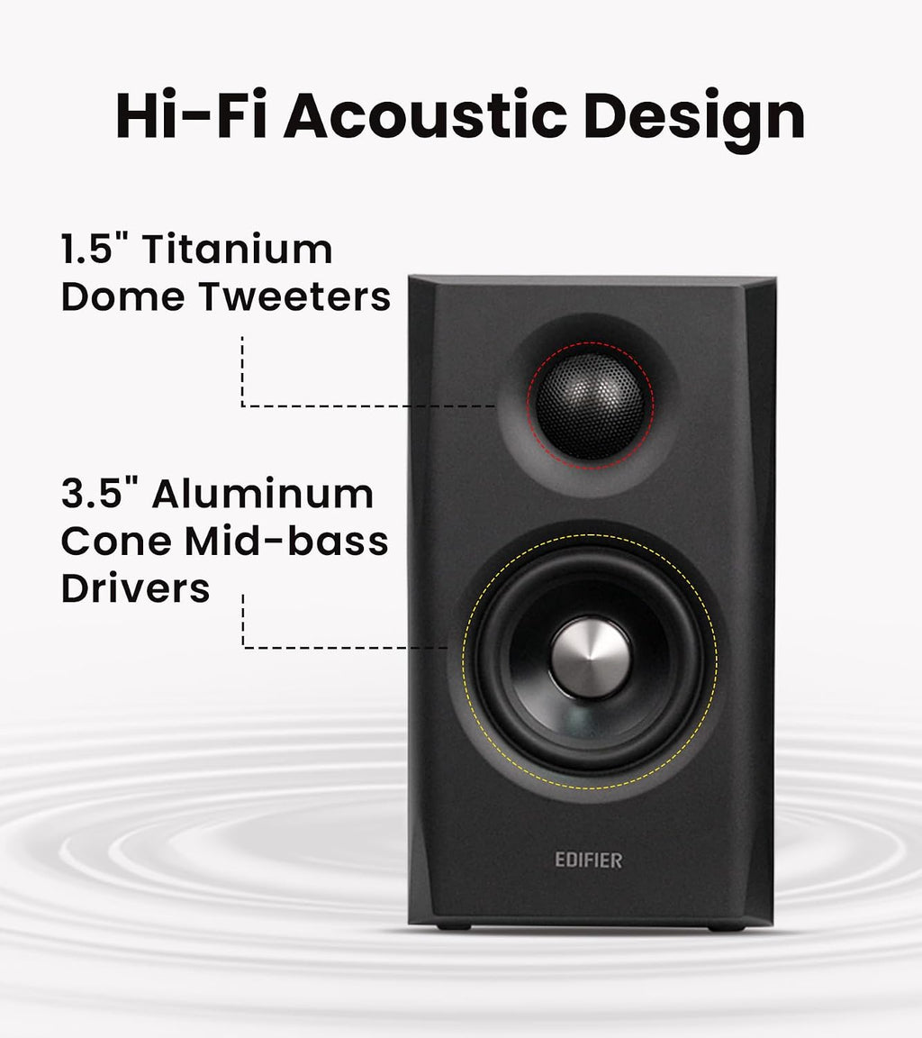 Edifier S355DB 2.1 Altavoces alimentados para estantería, audio de alta