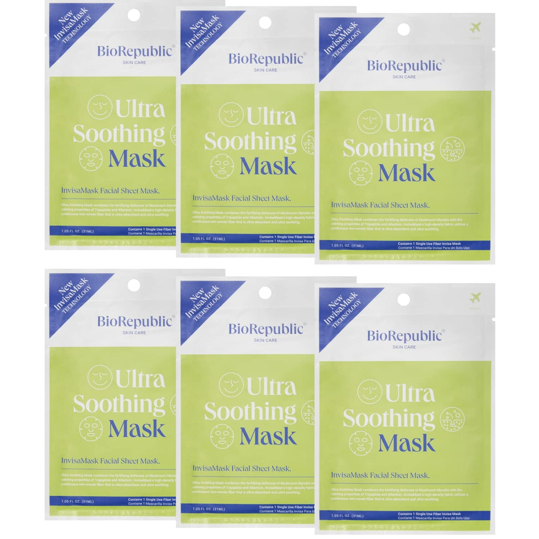BioRepublic Máscara InvisaMask ultra calmante para rostro, con escu...