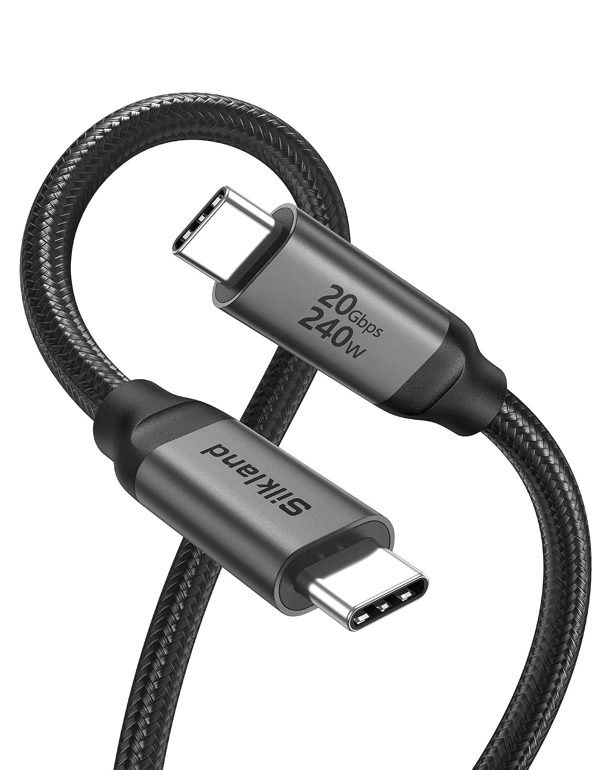 Silkland Cable de pantalla de monitor USB C de 5 pies, 8K @30Hz, 4K @144Hz