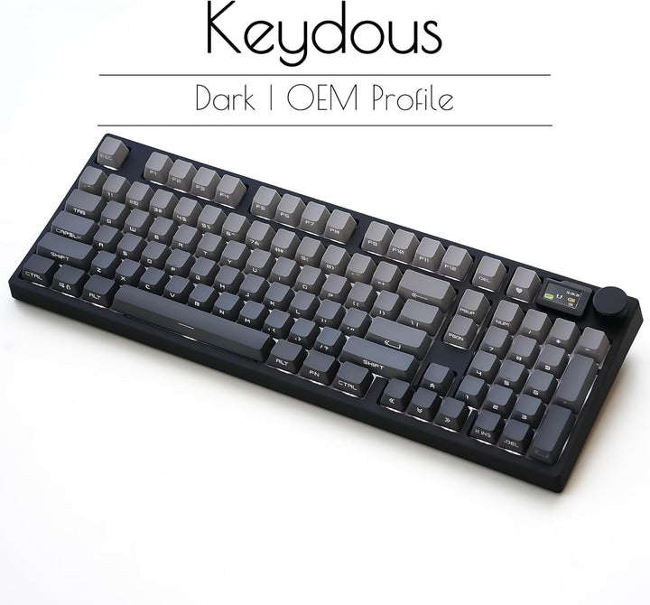 keydous NJ98 Teclado mecánico inalámbrico personalizado con perilla...