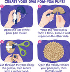 Skillmatics PomPals Puppies - Kit de arte y manualidades de bricolaje