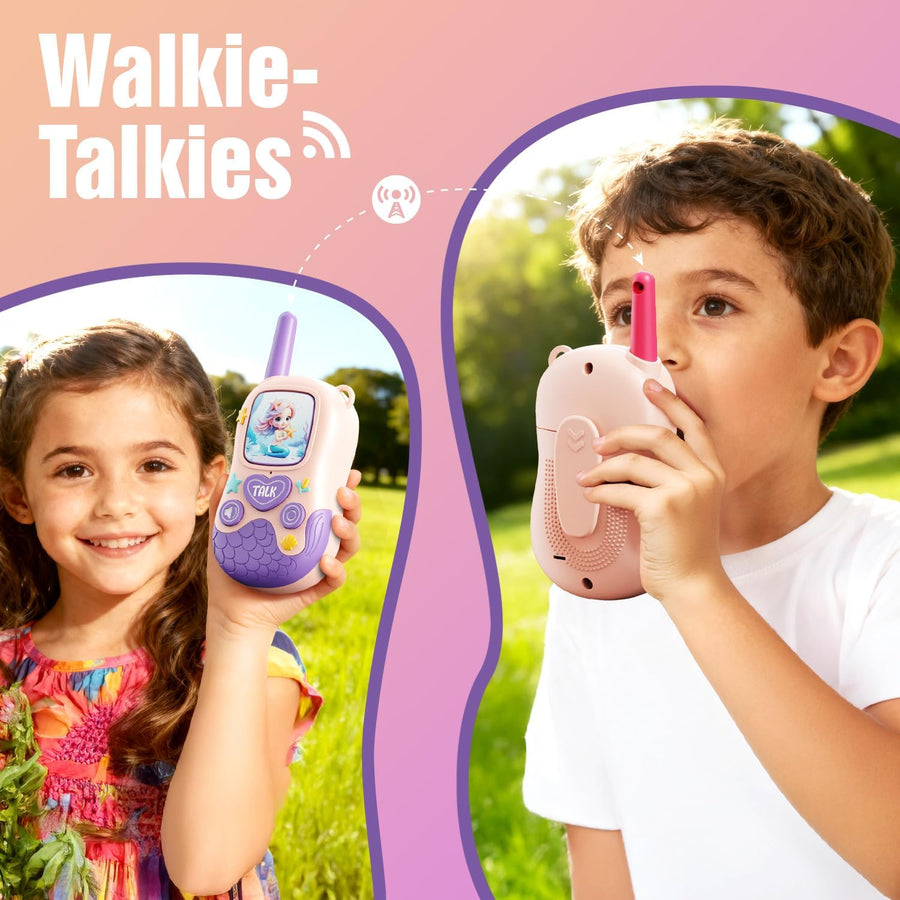 Walkie Talkies - Juguetes para niñas 2 paquetes de regalos