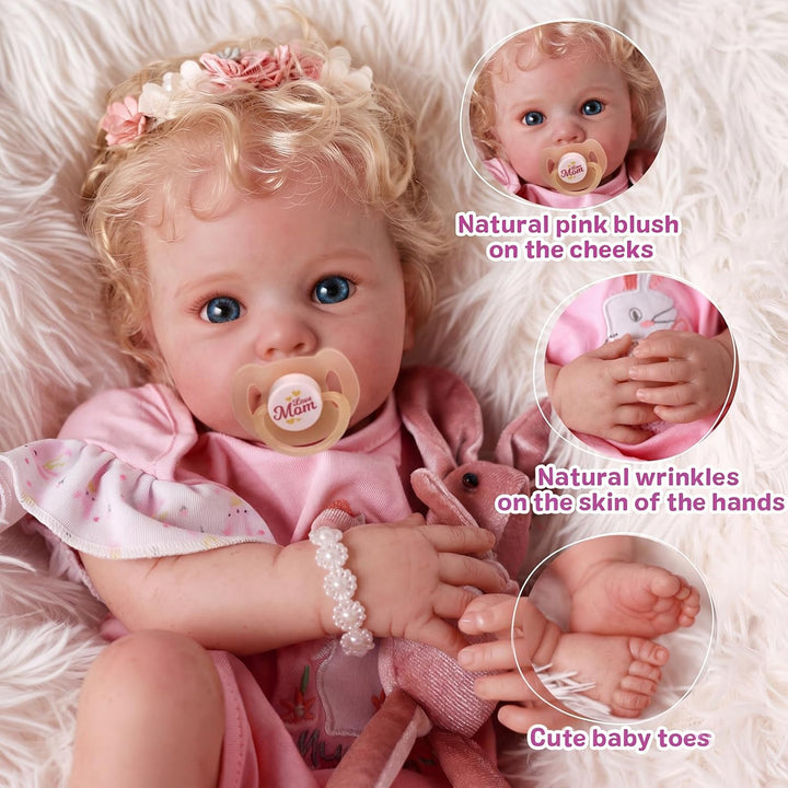 BABESIDE Muñecas de bebé Reborn \u2013 Muñeca realista de cuerpo su...