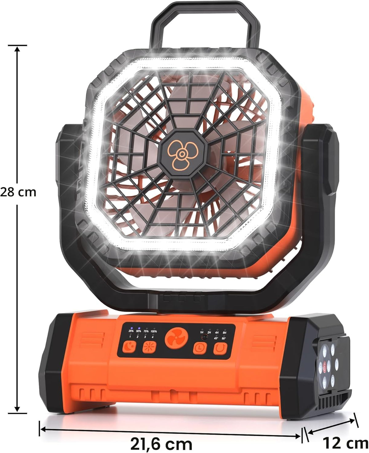 Honesorn - Ventilador recargable portátil de 20000 mAh de 11 pulgad...