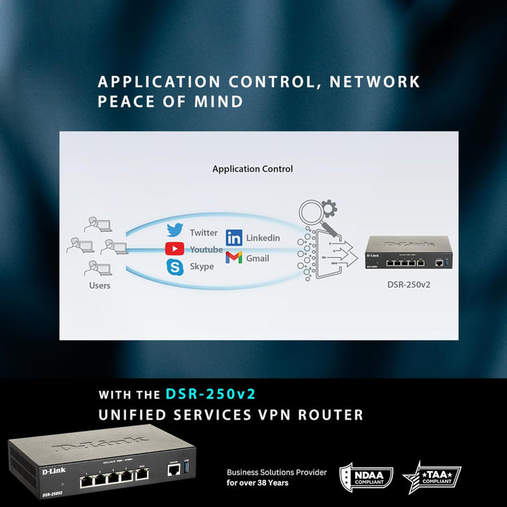 D-Link Router VPN Gigabit \u2014Perfecto para trabajos remotos e hí...