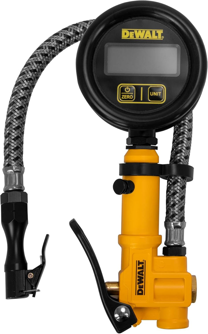 Inflador digital de 2.5 pulgadas con manguera trenzada de acero de...