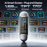 MOVE SPEED Unidad USB de 512 GB con pantalla inteligente 1090 MB\/s...