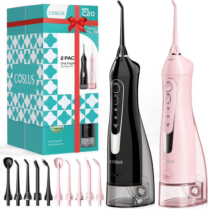 COSLUS ADA Aceptado C20 Water Dental Flosser Dientes Pick, 300ML ta...