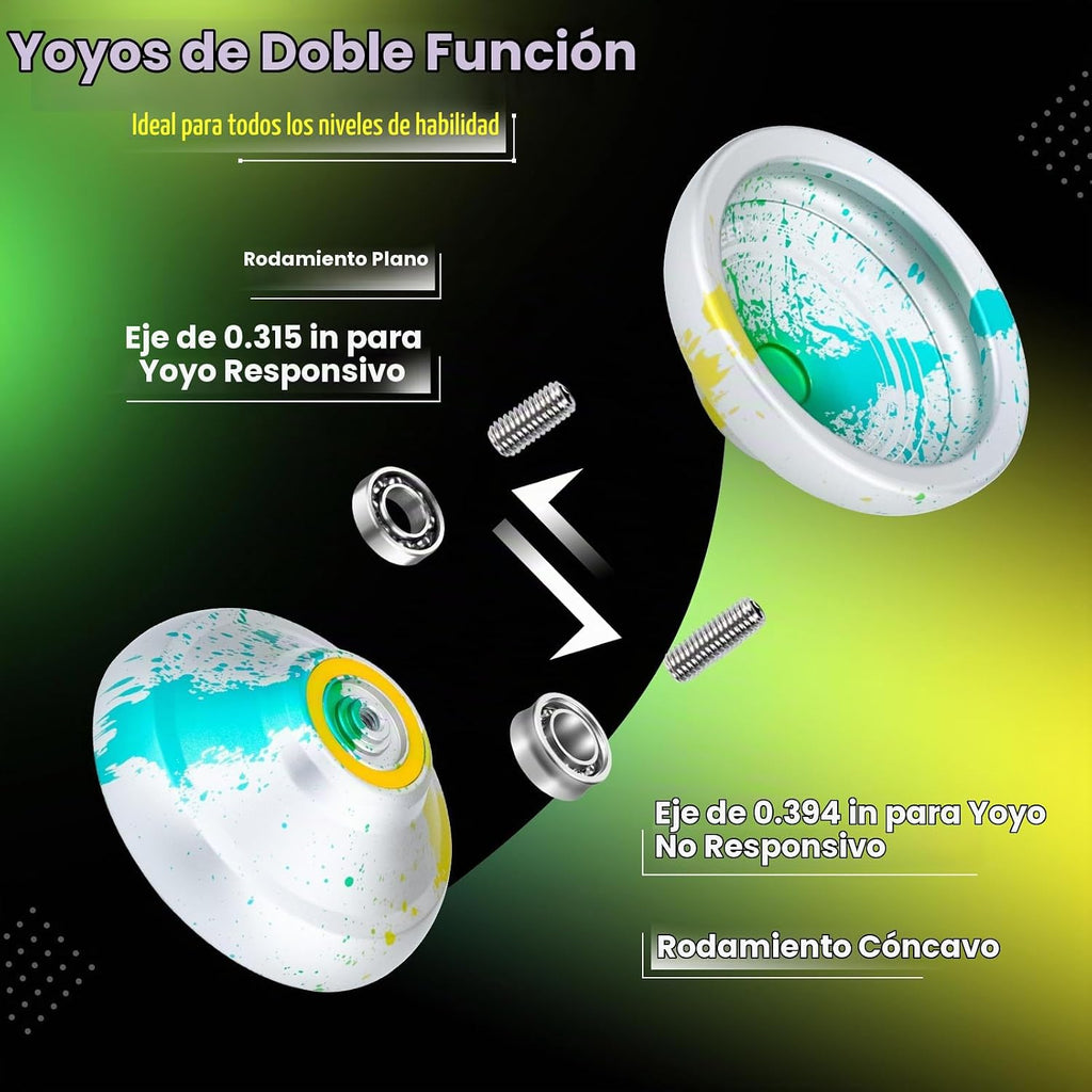 MAGICYOYO V12 Yoyo profesional, Yoyo sensible al dedo para niños de 8 a 12 años