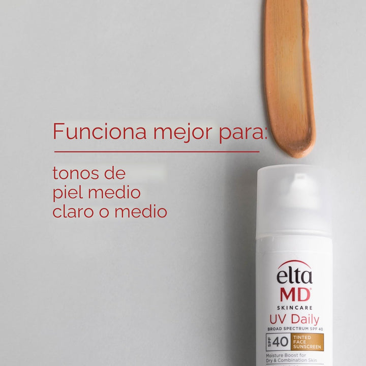 EltaMD - Hidratante facial con protector solar UV diario con óxido...