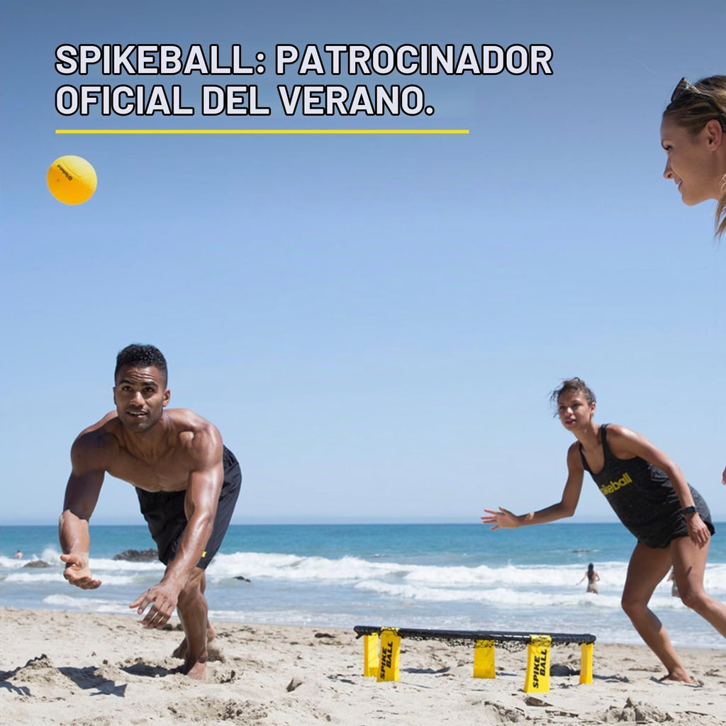 Spikeball 3 Ball Juego Original de Red Redonda - Incluye 3 Pelotas, Red y Bolsa