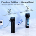 Maletín de viaje eléctrico con enfriador de insulina, refrigeración