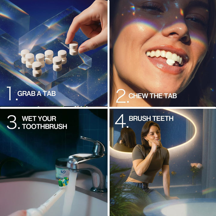Pastillas de pasta de dientes NOBS (Sin Cosas Malas) - Nano hidroxi...