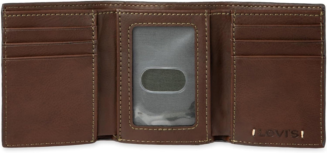 Levi's Billetera triple RFID para hombre, elegante y delgada, i...