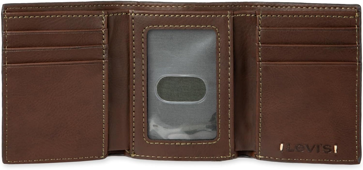 Levi's Billetera triple RFID para hombre, elegante y delgada, i...