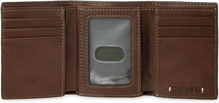 Levi's Billetera triple RFID para hombre, elegante y delgada, i...