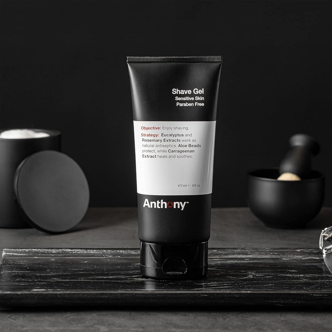 Anthony Gel de afeitado para pieles sensibles, crema de afeitar cal...
