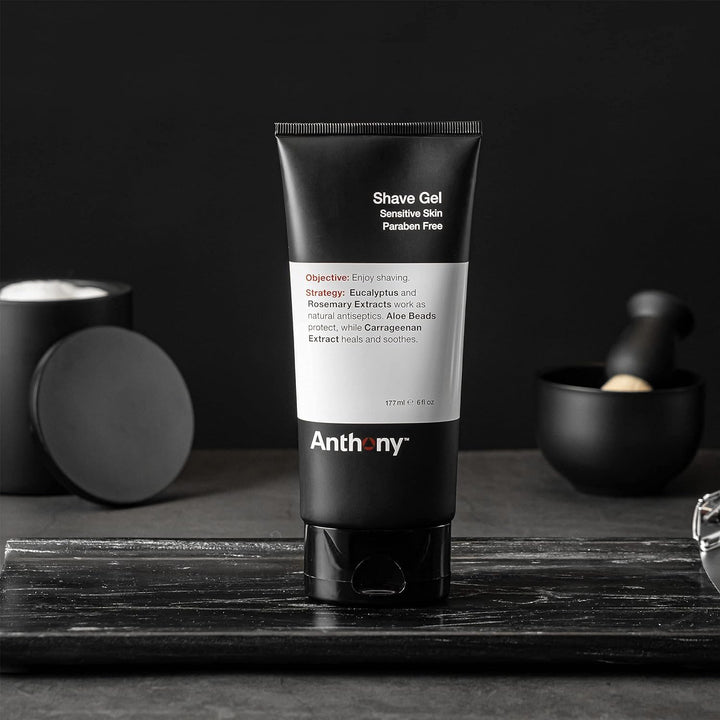 Anthony Gel de afeitado para pieles sensibles, crema de afeitar cal...