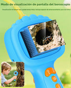 Cámara de serpiente boroscopio con luz para niños, juguetes STEM educativos al aire libre, regalos de ciencia para niños de 5 años, actividades de naturaleza de campamento, el mejor regalo de