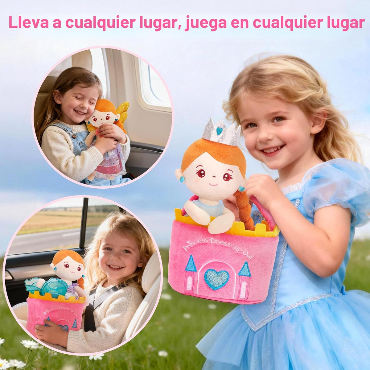 hahaland Juego de muñecas de disfraces – Juguetes de princesa