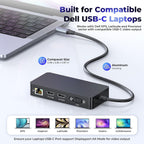 Rocketek Estación de acoplamiento para portátil Dell Dual HDMI+VGA con