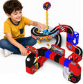 Juego de tren eléctrico para niños, 69 piezas de juguetes de tren de