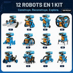 Kit de robot solar 12 en 1 STEM Science Building Kit de juguete robótico