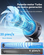 KIMMOO Ventilador portátil recargable de 4000 mAh, control táctil d...