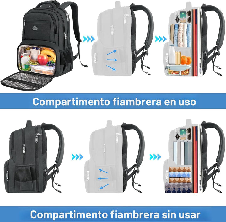 MATEIN Mochila de almuerzo para hombres de trabajo, mochila resiste...