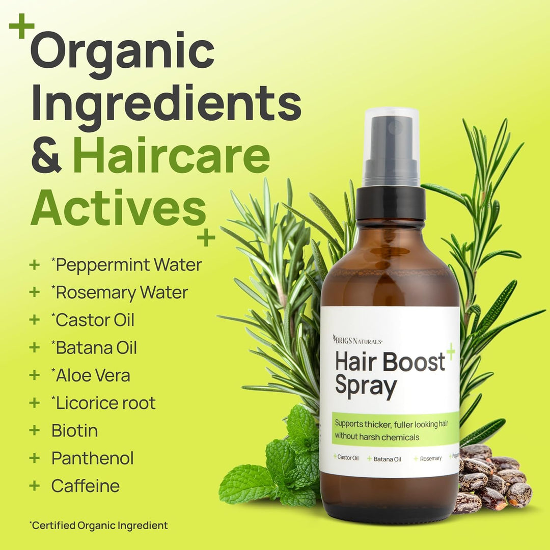 Brigs Naturals Spray para aumentar el cabello para un cabello de as...