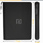 X PRO - Carpeta para tarjetas de más de 1000 tarjetas, viene con 200 fundas para tarjetas, compatible con TCG, Sports, MTG y más, carpeta de 16 bolsillos para tarjetas, carpeta TCG