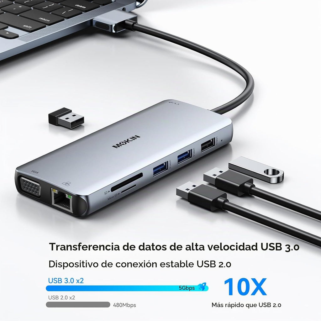 MOKiN Estación de acoplamiento para MacBook