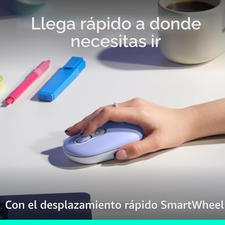 Logitech Combo POP ICON, combo de teclado y mouse Bluetooth, escrit...