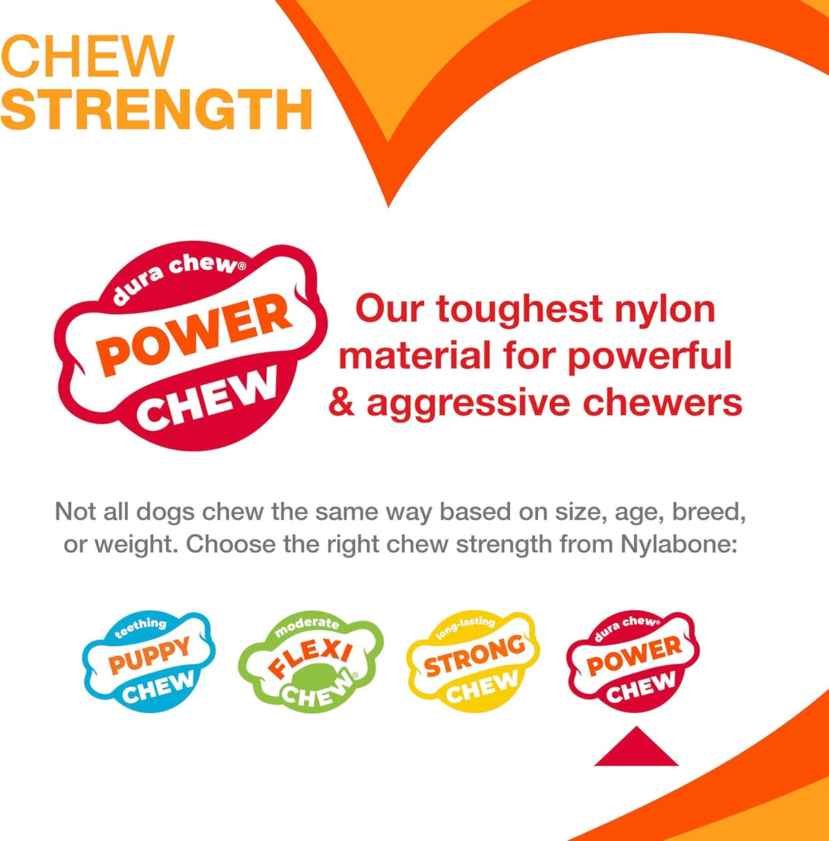Nylabone Power Chew Favorites de los Clientes Juguetes para Masticar para Perros, Paquete de 3, Grande