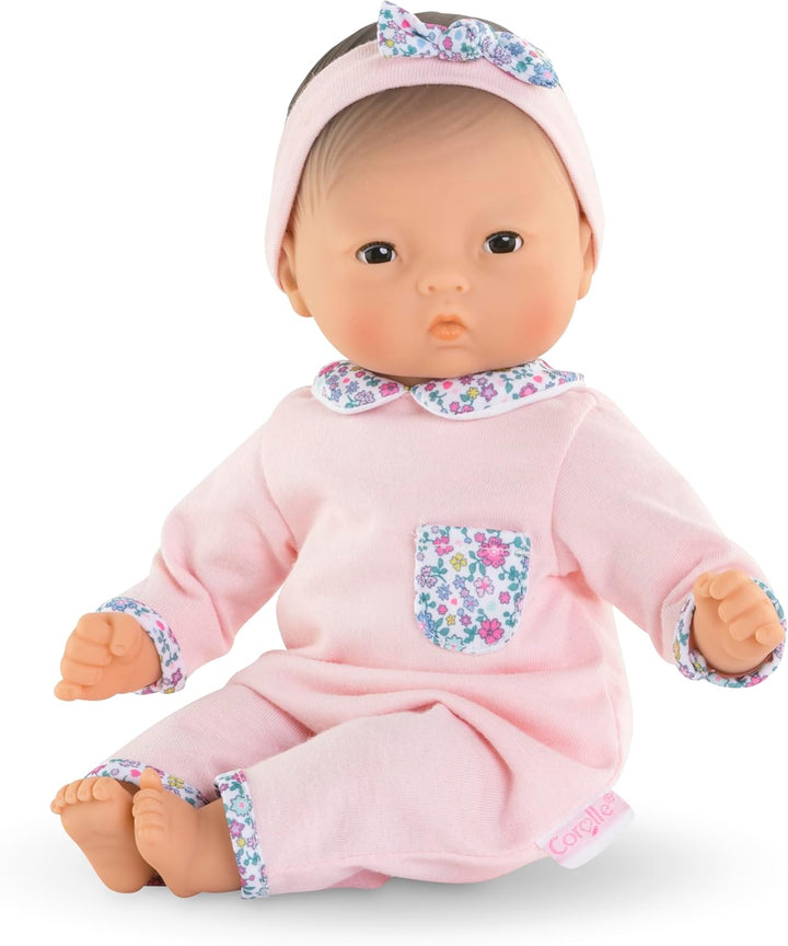 Corolle Bébé Calin Mila - Muñeca bebé niño suave de 12" con aro...