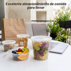 Dealusy Juego de 40 recipientes de 32 onzas con tapas