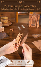 Rowood Rompecabezas de madera 3D para adultos, kit de construcción de